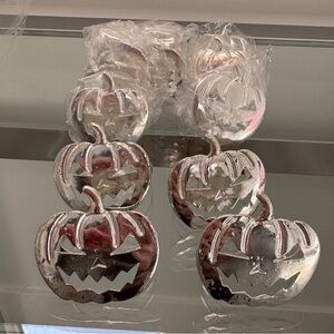 Pumpkin Shaped Silver Napkin Rings - Set of 12